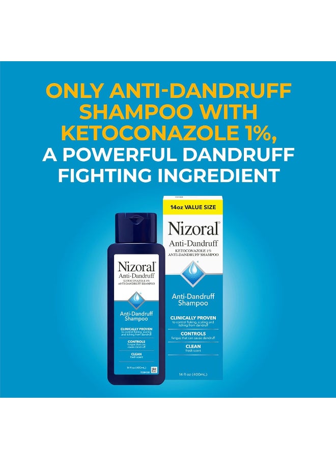 نيزورال شامبو من نيزورال لجميع أنواع الشعر، مضاد للقشرة بتركيز 1% كيتوكونازول، آمن للشعر المصبوغ مع خصائص علاجية، عبوة واحدة سعة 414 مليلتر - Image 4